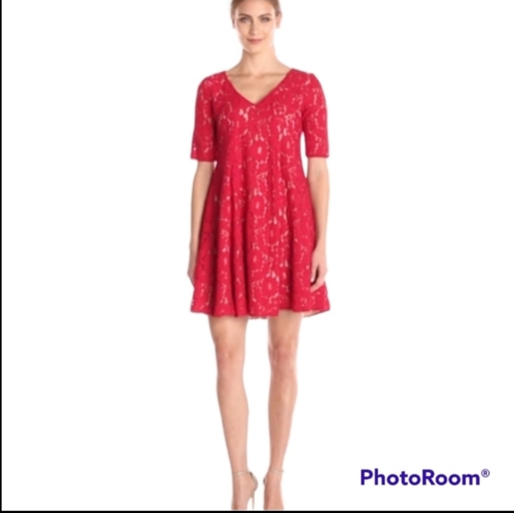 NWT Julian Taylor Trapeze Lace Dress